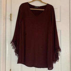 ASTR Size S Wine Mini Dress